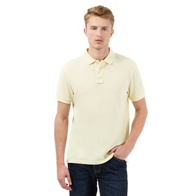 St George by Duffer Yellow short sleeved polo shirt